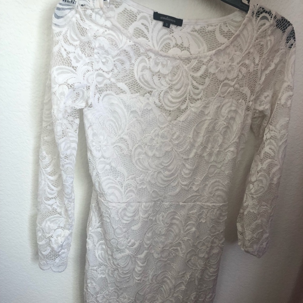 White lace dress
